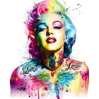 Image of OWN4B Cross Stitch Kits Stamped, Beautiful Woman Printed Pattern 11CT 14.2x18.1 inch DIY Embroidery Kit (Woman)