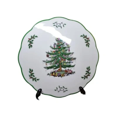 Image of Spode Christmas Tree Cheese Plate or Trivet