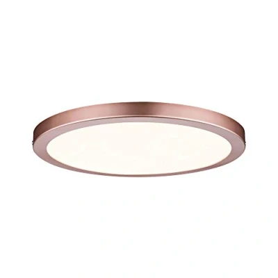 Image of Paulmann 70872 LED Atria mounting panel round ceiling luminaire 22W light 2700K warm white rosé gold dimmable for wall and