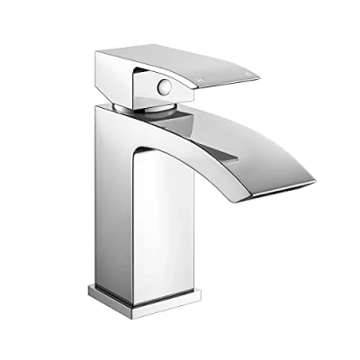 Image of Modern Chrome Bathroom Waterfall Basin Mono Mixer Tap