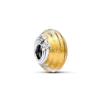 Image of Pandora Shooting Star Grooved Murano Glass Charm