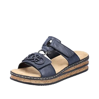 Image of Rieker 62936 14 women&#039;s Mules / Casual Shoes in Marine
