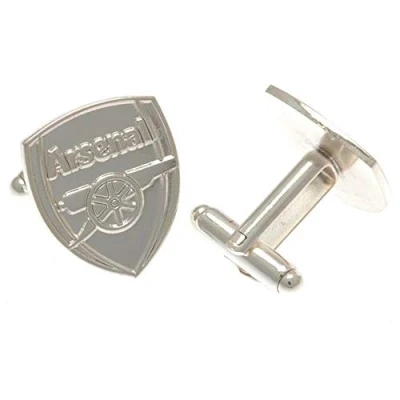 Image of Arsenal F.C. Silver Plated Cufflinks CR Official Merchandise