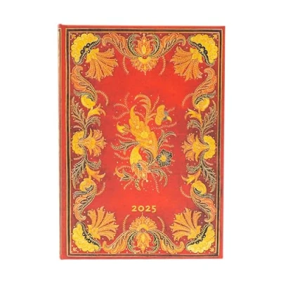 Image of Kalendarz Paperblanks 2025 Fiammetta Midi tygodniowy HOR: tydzień na dwóch stronach, zamykany gumkę, Papier 100 GSM