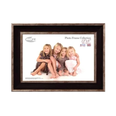 Image of Inov8 British Made Picture/Photo Frame, 12x8 inch, Large Washed Black