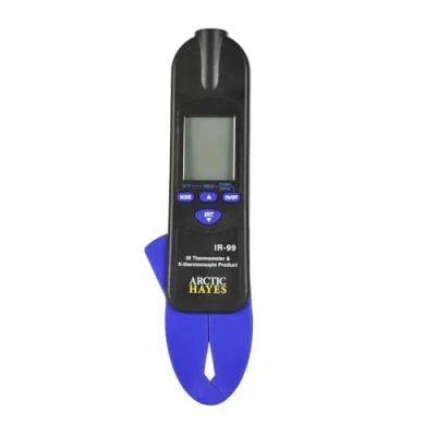 Image of Arctic Hayes 998724 3 in 1 Thermometer, Infrared, Probe or Clamp, Less than Second Response Time, Max/Min Record Data Hold, Automatic Power Off, Blue