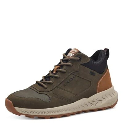 Image of s.Oliver Men&#039;s 5 16256 43 Sneaker, Khaki Comb, 9.5 UK