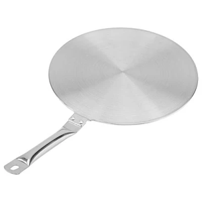 Image of Heat Diffuser Converter, 7.87inch Stainless Steel Plate with Proof Handle for Induction Hob, Gas Cooker
