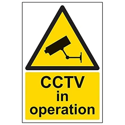 Image of V Safety Eco Friendly Warning General CCTV in Operation 200 x 300 mm Sign