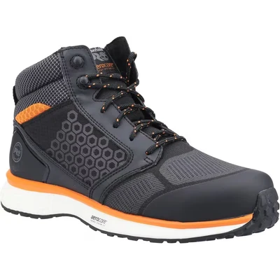 Image of Timberland Mens Reaxion Nt Fp S3 Construction Shoe, Black Russet Orange, 10.5 UK