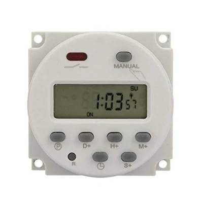 Image of Timer Switch,Digital LCD Power Weekly Programmable Timer,1S 168h Microcomputer Time Switch Relay Manual/Auto Controller for Electronic Control(12VDC)