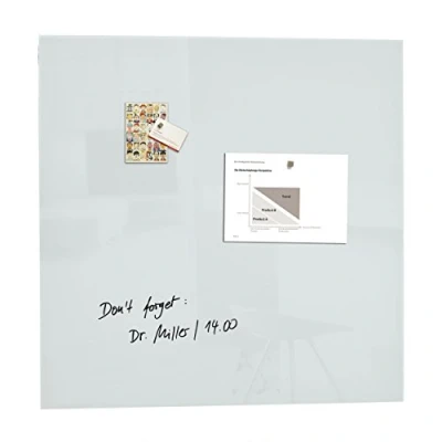 Image of SIGEL GL201 Premium Glass magnetic Board / White Board, glossy surface, 100 x cm, easy mounting, super Artverum