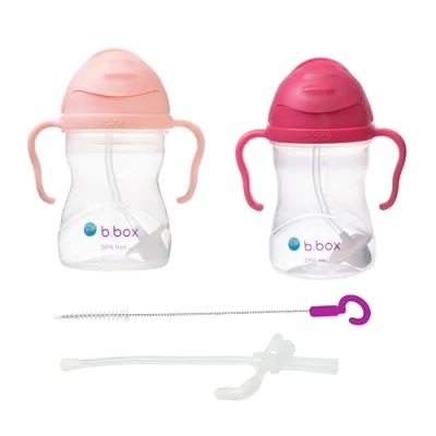 Image of b.box Sippy Cup Drink from Any Angle Fliptop, Weighted Straw, Leak Proof &amp; Easy Grip BPA Free, Dishwasher Safe 6m+ 240ml