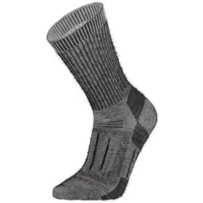 Image of Icebreaker Merino Men&#039;s Mountaineer Wool Sock Mid Calf, Jet Hthr, Small