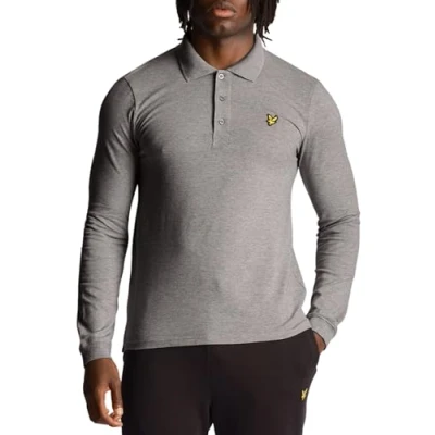 Image of Lyle &amp; Scott Polo shirt, Men&#039;s, Size: XXL, Mid grey marl