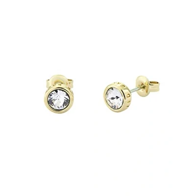 Image of Ted Baker Sinaa Crystal Stud Earrings For Women (Gold/Crystal)