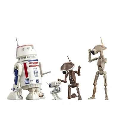 Image of Star Wars The Black Series R5 D4, BD 72 &amp; Pit Droids, Mandalorian Collectible 15 cm Action Figure 4 Pack