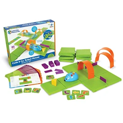 Image of Learning Resources Code &amp; Go Robot Mouse Activity Set, 83 pieces, Ages 4+
