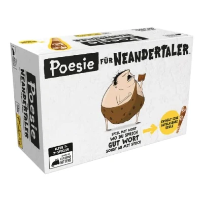 Image of Asmodee EXKD0008 Poesie für Neandertaler Neanderthals Game, Multicoloured, Colourful, 5. Weitere Spiele von Exploding Kittens