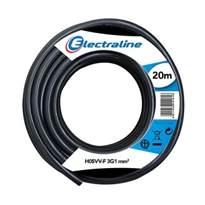 Image of Cable H05VV F 3G1 mm 20 m Black