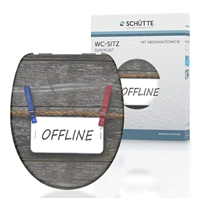 Image of Schütte Offline Duroplast Soft Close Mechanism, Suitable for All Standard Bowls, Maximum Load of The Toilet Seat 150 kg, 82157 Motif