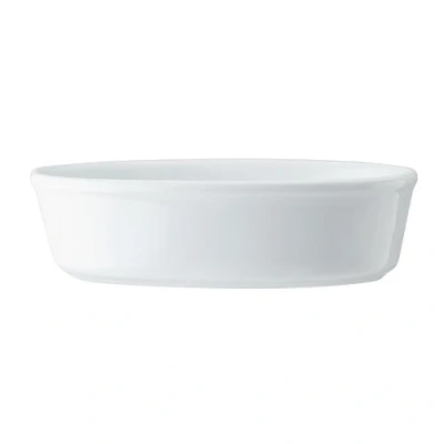 Image of Mikasa Chalk Porcelain Oval Pie Dish, 18cm, Labelled