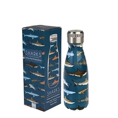 Image of Rex London Sharks 260ml Stainless Steel Bottle