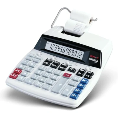 Image of Dieter Gerth 11891 12 Digit Value Genie D69 Plus Printing Calculator