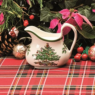 Image of SPODE Christmas Tree Cream and Brandy Jug
