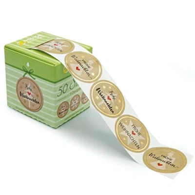 Image of Avery Zweckform 56827 a Stickers on roll, 50 Christmas Stars