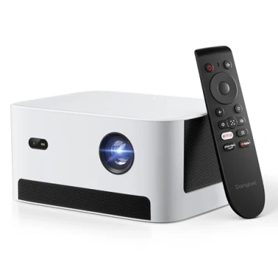 Image of Dangbei Neo Mini Projector Netflix Licensed, Compact Native Full HD 1080P ISO 540 Lumen with WiFi and Bluetooth, 120 Inch Image, Auto Focus Keystone, 2x6W Dolby Audio Speakers