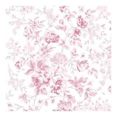 Image of Graham &amp; Brown Shabby Chic by Rachel Ashwell Romantic Rose Pink Floral Wallpaper