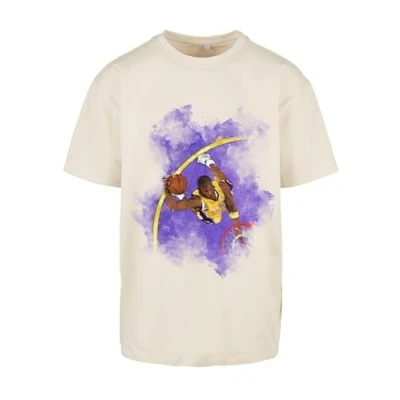 Image of Upscale by Mister Tee Basketball Clouds 2.0 Oversize Print Tshirt, Men&#039;s, Size: XXL, Sand