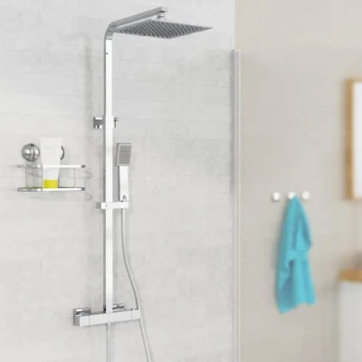 Image of EISL Calvino DX1104CST Overhead Shower Set with Thermostatic Fitting Chrome