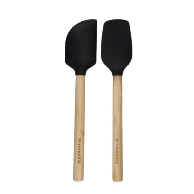 Image of KitchenAid Bamboo 2 Piece Mini Spatula Set