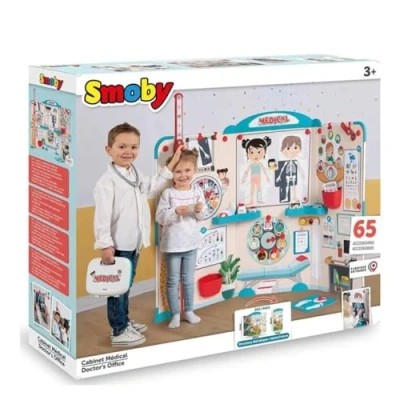 Image of Smoby Pediatrician Practice Foldable for Children, Preschool Role Play, Large Folding Children&#039;s Practice, Children from 3 Years