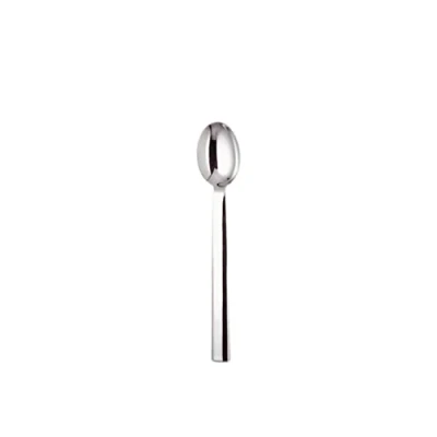 Image of Alessi 18/10 Stainless Steel Mirror Polished &quot;Rundes Modell&quot; Table Spoons, Set of 6, Silver