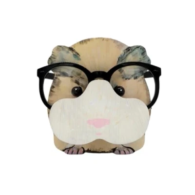 Image of OZLCUA Spectacle Display Stand 3D Animal Glasses Rack Cute Cartoon Carvings Sunglass Shelf Eyeglasses Jewelry Wooden Holder Showcase Pet Eyeglass Holder(Hamster)