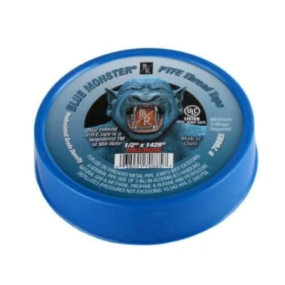 Image of Lot of 10 Rolls Blue Monster Tape 70885 PTFE Teflon Thread 1/2&quot; x 1429&quot;