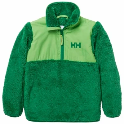 Image of Helly Hansen Boy&#039;s K Champ 1/2 Zip Midlayer Jacket, Green, 6 Jahre