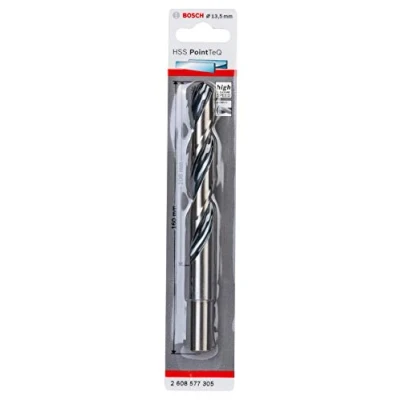Image of Bosch Professional PointTeQ HSS Twist Drill Bit (for Metal, Reduced Shank, 13.5 x 108 160 mm, Accessories for Driver)