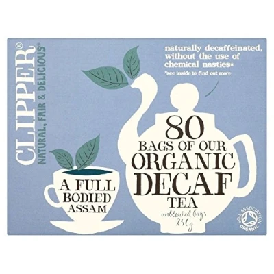 Image of (10 PACK) Clipper Org Decaf Everyday Assam Tea 80 Bag 10 PACK BUNDLE