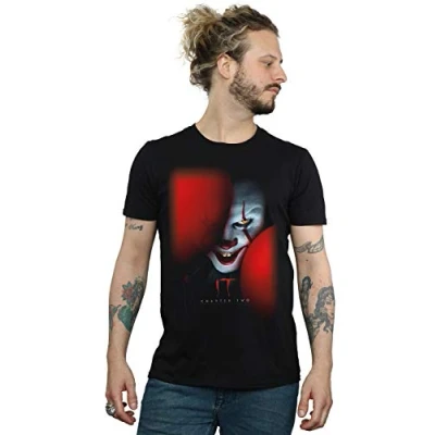 Image of Absolute Cult It Chapter 2 Men&#039;s Pennywise Behind The Balloons T Shirt Black Large