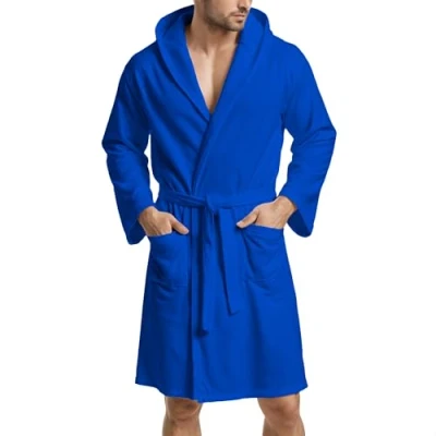 Image of PETTI Artigiani Italiani Unisex Bathrobe, Hooded Microfiber 100% Made in Italy