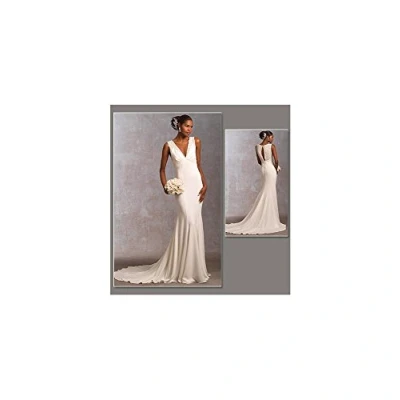 Image of Vogue Patterns V1032 Size A 6 8 10 Misses&#039; Dress White