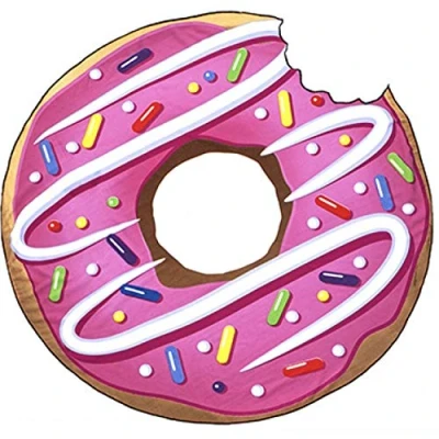 Image of PMS 894000 Circular Donut Beach Towel 140 X 140cm 1pc. Accessory, Multicolour