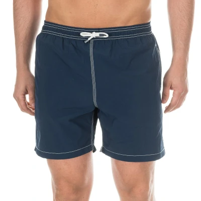 Image of Hackett London Mens Bermuda swimsuit with mesh interior lining HM800617 Blue Polyamide Size Small