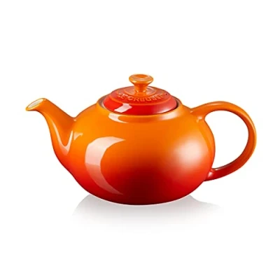 Image of Le Creuset Stoneware Classic Teapot, 1.3 Litres, Serves 3 4 Cups, Volcanic, 70702130900000