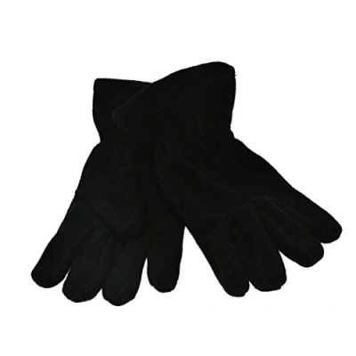 Image of Childs Fleece Gloves, Black, Age 5/7