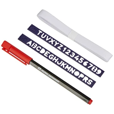 Image of Prym Laundry Marking Set, Cotton, Red/White/Black, One Size